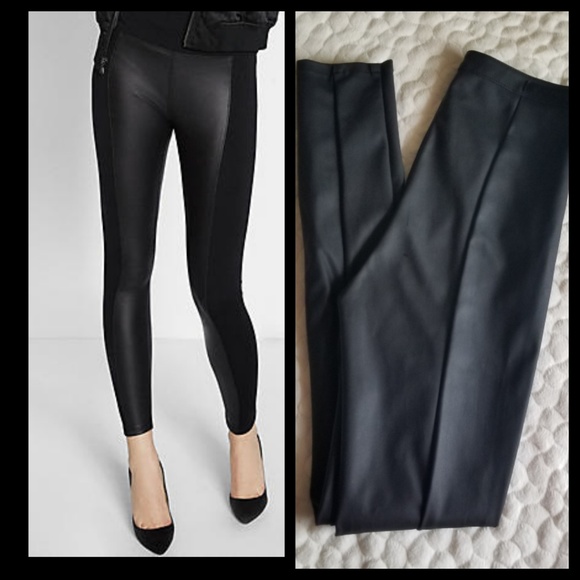 express faux leather pants